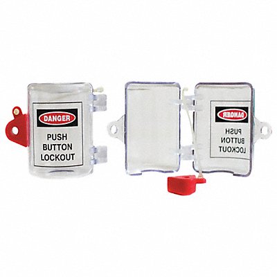 SKILCRAFT 534000NIB0401 Push Button Lockout Clear 5 L 3-1/2 H