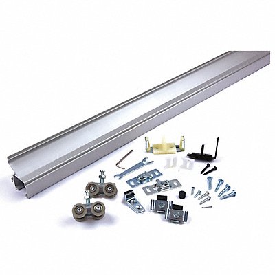 NATIONAL GUARD SLAL250SW60 Track Kit Sliding Door Type Alum. Silver