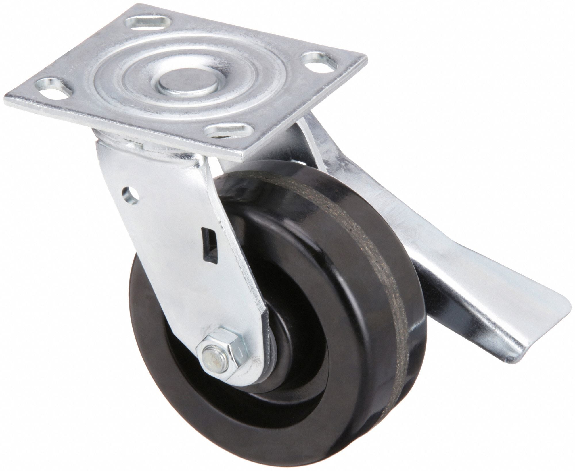 GRAINGER P21SPH050R14CB Standard Plate Castor Wheel 5 Dia