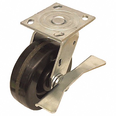 GRAINGER P21SPH060R14CB Standard Plate Castor Wheel 6 Dia