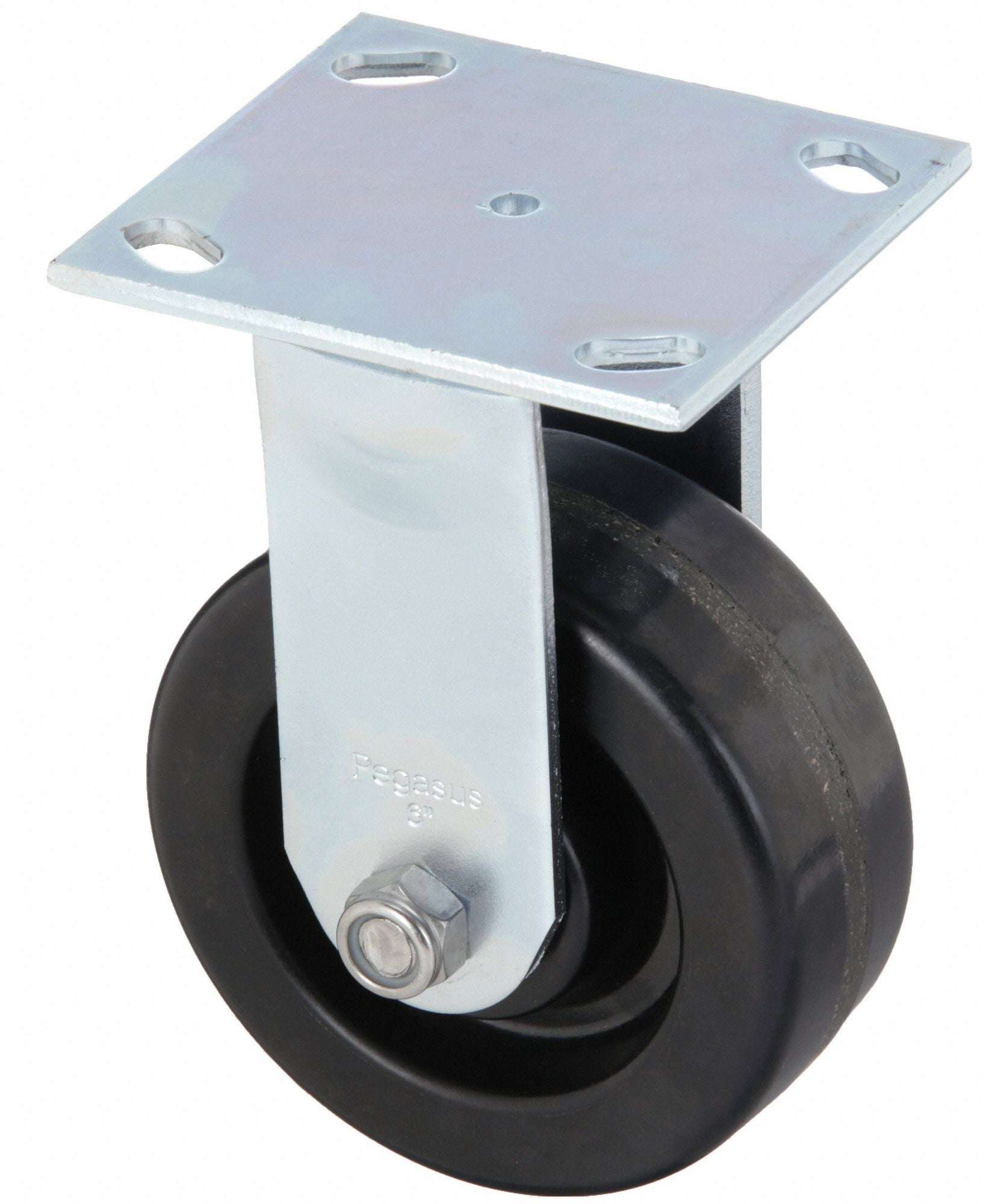 GRAINGER P21RPH050R14 Standard Plate Castor Wheel 5 Dia