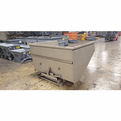 GRAINGER 15077SS Self Dumping Hopper Grey 6 000 lb