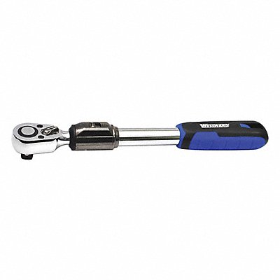 WESTWARD 55KE97 Hand Ratchet 17 1/4 in Chrome 1/2 in