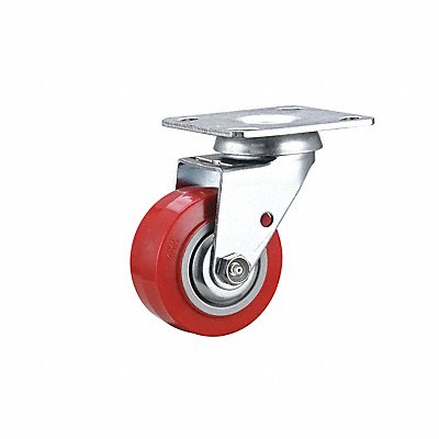 GRAINGER 55KJ60 Standard Plate Castor 4 Wheel Dia