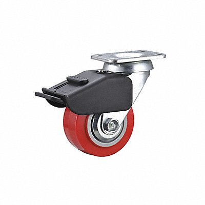 GRAINGER 55KJ64 Standard Plate Castor 4 Wheel Dia