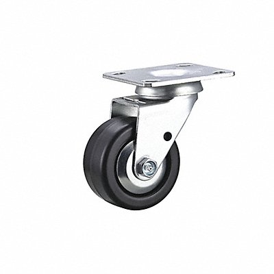 GRAINGER 55KJ66 Standard Plate Castor 4 Wheel Dia