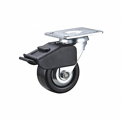 GRAINGER 55KJ67 Standard Plate Castor 4 Wheel Dia