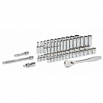 MILWAUKEE 48229008 Socket Wrench St Chrome 6Pt 1/4 - 1 in