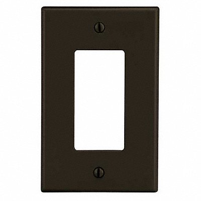 HUBBELL PJ26 Rocker Wall Plate Mid Brown 1 Gang Smooth Satin