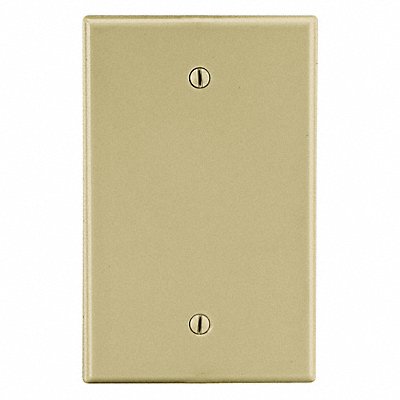 HUBBELL P13I Blank Box Mount Wall Plate Blank Standard Ivory 1 Gang Smooth Satin
