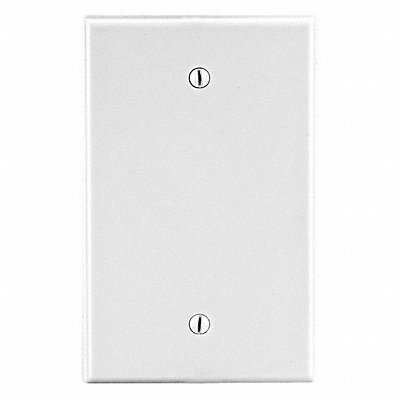 HUBBELL PJ13W Blank Box Mount Wall Plate Blank Mid Wht 1 Gang Smooth Satin