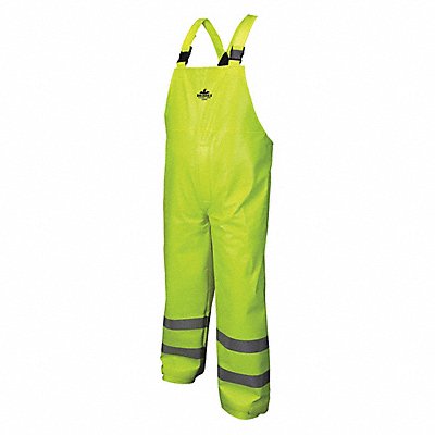 MCR SAFETY BJ238BPX3 Pants 58 Waist Size Lime 29 Inseam
