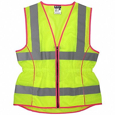 MCR SAFETY LVCL2MLL High Visibility Vest L Size Women