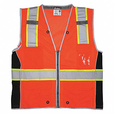 MCR SAFETY SURVCL2OX4 K2277 High Visibility Vest 4XL Size Unisex