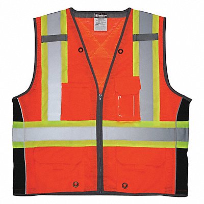 MCR SAFETY SURVCS2OX4 K2277 High Visibility Vest 4XL Size Unisex