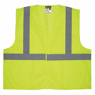 MCR SAFETY V2CL2MLX4 K2279 High Visibility Vest 4XL Size Unisex