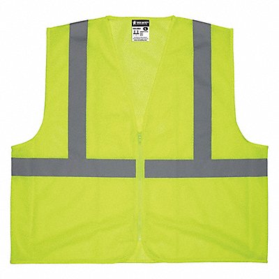 MCR SAFETY V2CL2MLZXL K2280 High Visibility Vest XL Size Unisex