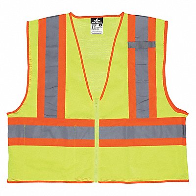 MCR SAFETY WCCL2LX4 K2283 High Visibility Vest 4XL Size Unisex