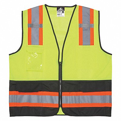 MCR SAFETY WCCL2MLSZX4 K2284 High Visibility Vest 4XL Size Unisex