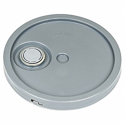 BASCO ROP2100CVRFTTGrey Plastic Pail Lid Grey Plastic