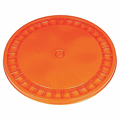 BASCO ROP2100CVRSNOR Plastic Pail Lid Orange Plastic