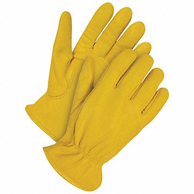 BDG 201340L Leather Gloves Shirred Slip-On Cuff L