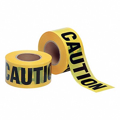 GRAINGER 9905020000000 Barricade Tape Yellow 1 000 ft L 3 in