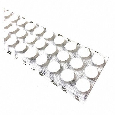 GRAINGER 5VCWM72 Reclosable Fastener Shapes White PK4320