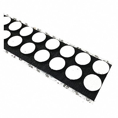 GRAINGER 75VCKM72 Reclosable Fastener Shapes Black PK2056