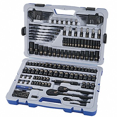 WESTWARD 55MT03 Socket Set SAE/Metric 183 pcs. Chrome