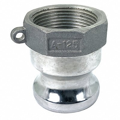 GRAINGER PLE03 Cam and Groove Adaptor 1-1/4 Aluminum