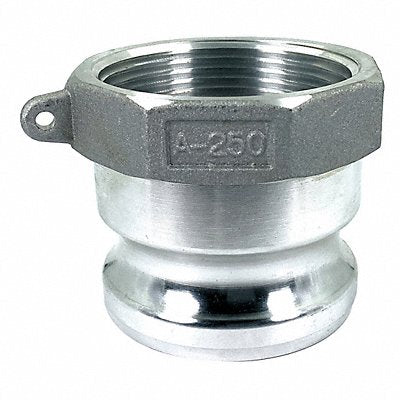 GRAINGER PLE06 Cam and Groove Adaptor 2-1/2 Aluminum