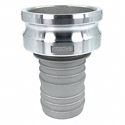 GRAINGER PLE28 Cam and Groove Adaptor 4 Aluminum