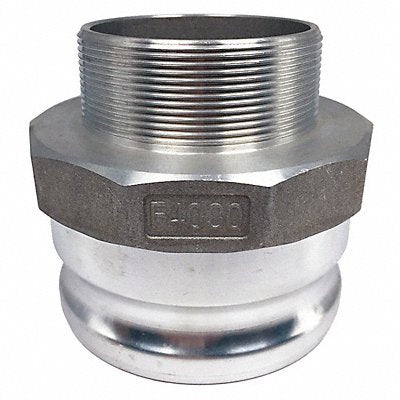 GRAINGER PLE38 Cam and Groove Adaptor 4 Aluminum