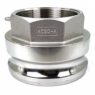GRAINGER PLE89 Cam and Groove Adaptor 4 316 SS