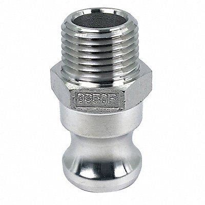 GRAINGER PLE115 Cam and Groove Adaptor 1/2 316 SS