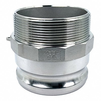 GRAINGER PLE123 Cam and Groove Adaptor 4 316 SS
