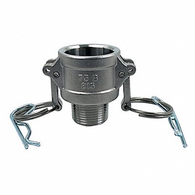 GRAINGER PLE127 Cam and Groove Coupling 3/4 316 SS