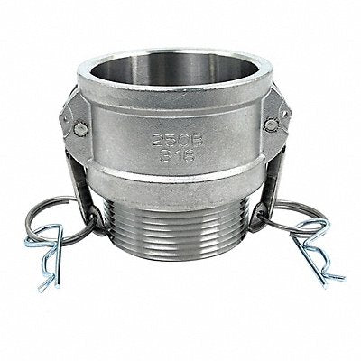 GRAINGER PLE131 Cam and Groove Coupling 2-1/2 316 SS