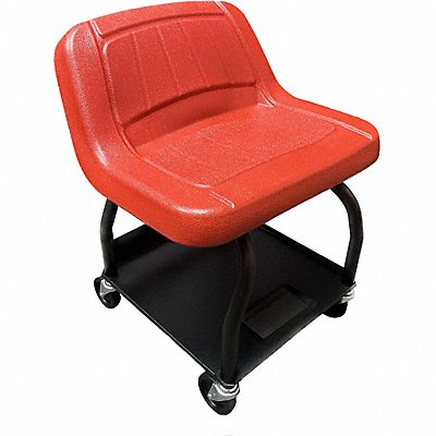WHITESIDE MANUFACTURING HRSRED Mechanic Seat Steel 480 lb Load Cap.