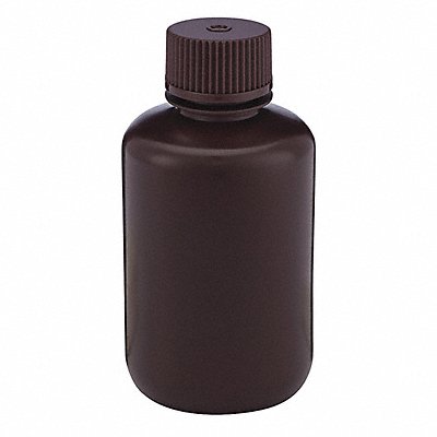GLOBE SCIENTIFIC 7060125AM Bottle 99 mm H Amber 51 mm Dia PK12