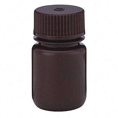 GLOBE SCIENTIFIC 7010030AM Bottle 63 mm H Amber 36 mm Dia PK12