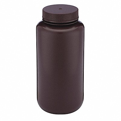 GLOBE SCIENTIFIC 7011000AM Bottle 199 mm H Amber 91 mm Dia PK6