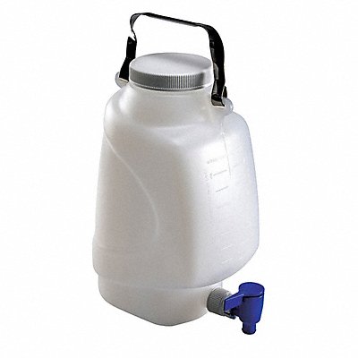 GRAINGER 7300005 Carboy 5 L 342 mm H Clear