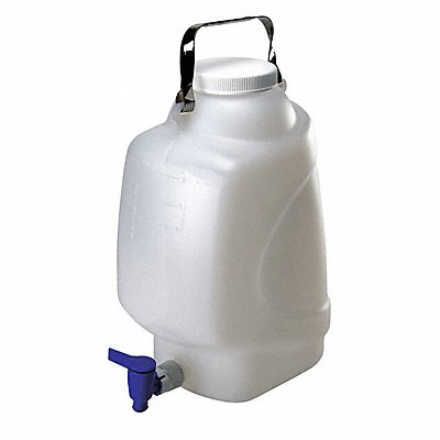 GRAINGER 7300010 Carboy 10 L 400 mm H Clear