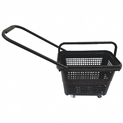 SHOPPING BASKET 114325NEG0 Rolling Hand Basket PP Black 14 11/64 in