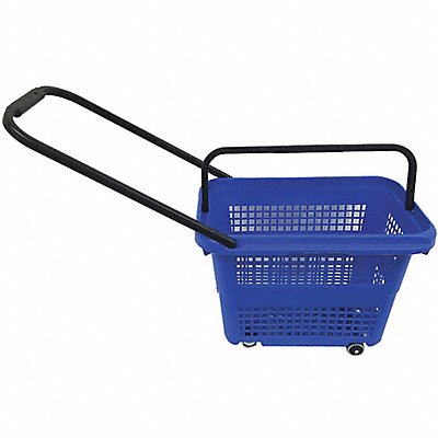 SHOPPING BASKET 114325AZU0 Rolling Hand Basket PP Blue 14 11/64 in