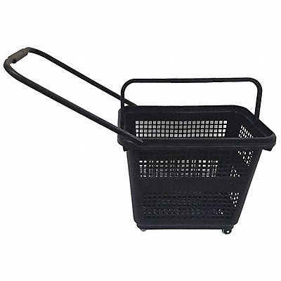 SHOPPING BASKET 115545NEGO Rolling Hand Basket PP Black 18 1/2 in