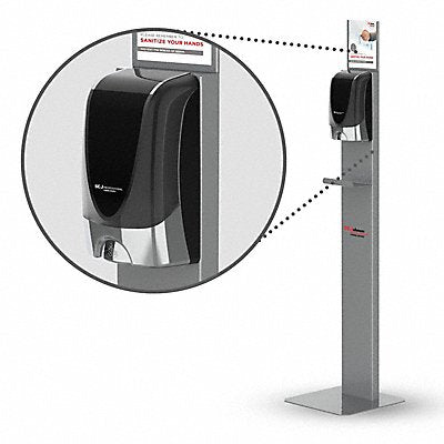 SC JOHNSON PROFESSIONAL TFDISPSTAND Floor Stand Silver Metal