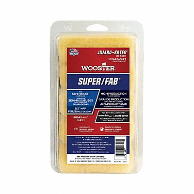 WOOSTER RR540 Mini Roller Cover 4 1/2 L 1/2 Nap PK10